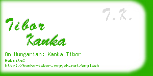 tibor kanka business card